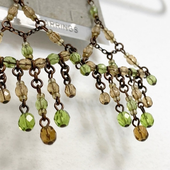 BOHEMIAN GLASS earrings new - Picture 3 of 7